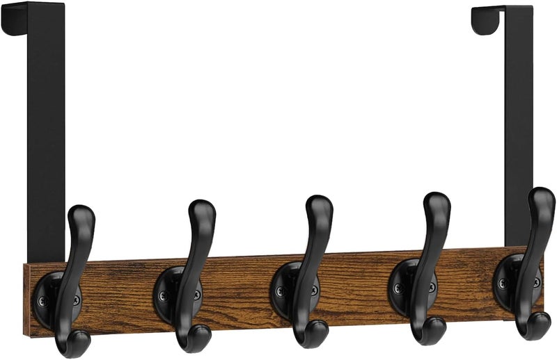 YINMIT Over The Door Hooks, Heavy Duty Over Door Hanger Hook, Over Door Towel Rack, Door Hanger, Door Coat Hanger for Hanging Towels, Clothes, Hats, Back of Bathroom Door - Image 1